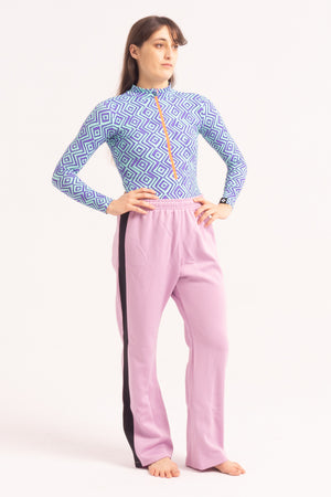 Contemporary Dance Leotard -  Long Sleeve & Shorts - Blue Snake