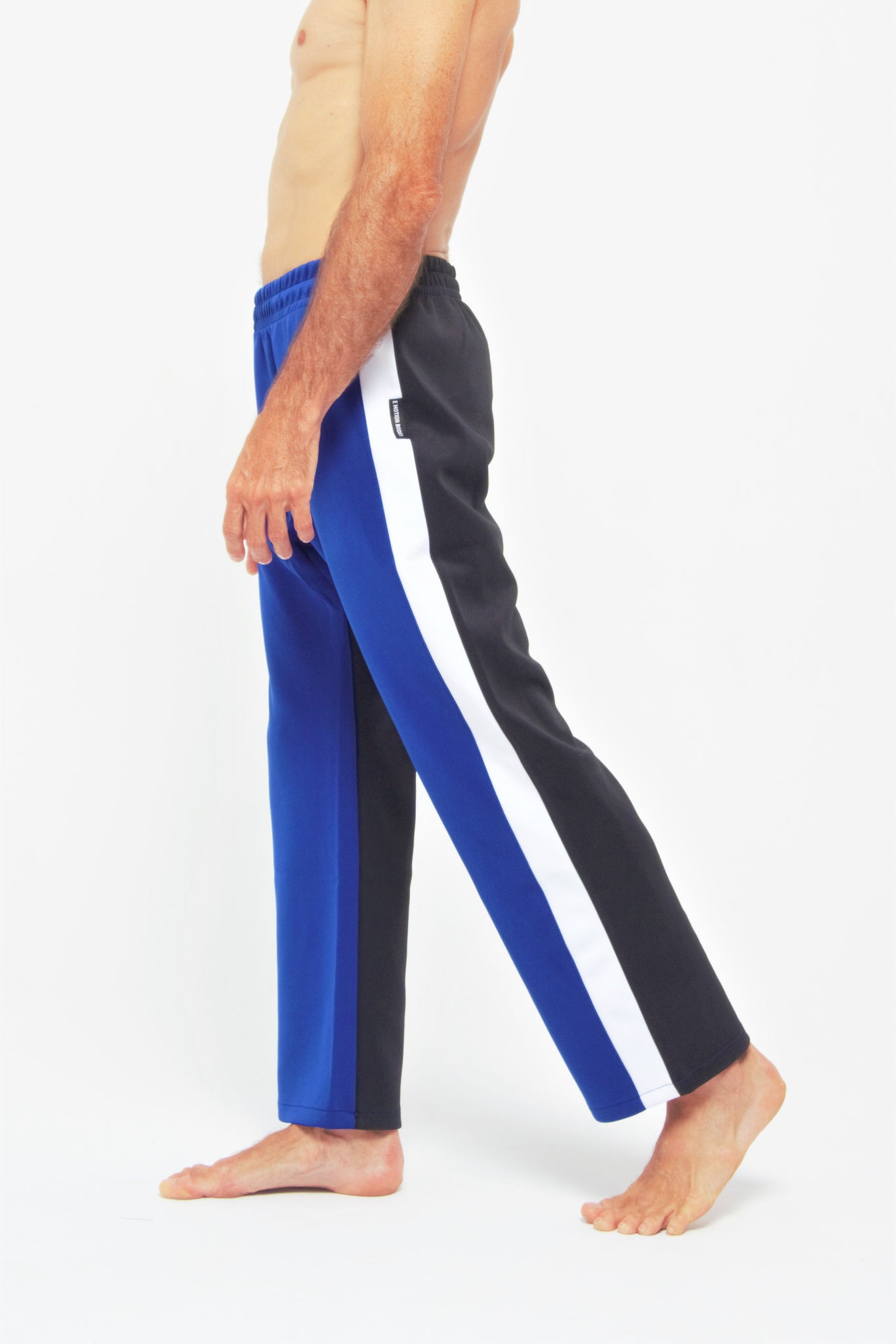 Flying Contemporary Dance Pants - Azul & Blanco & Negro /  EMotionBodiesBrand – E Motion Bodies Brand