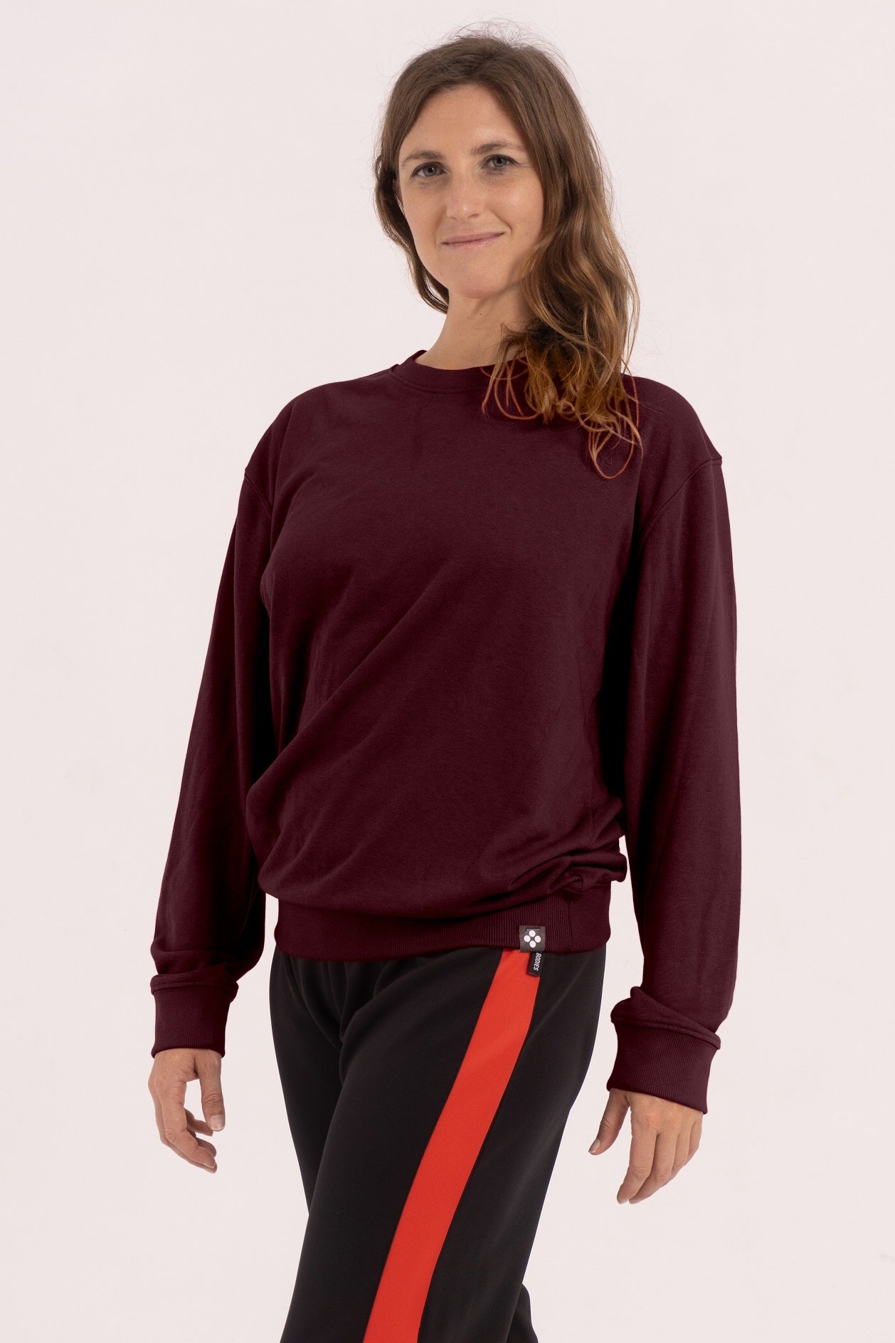 Sudadera sin capucha - Burgundy