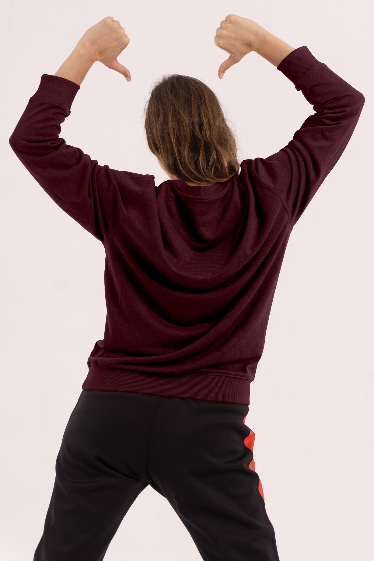 Sudadera sin capucha - Burgundy