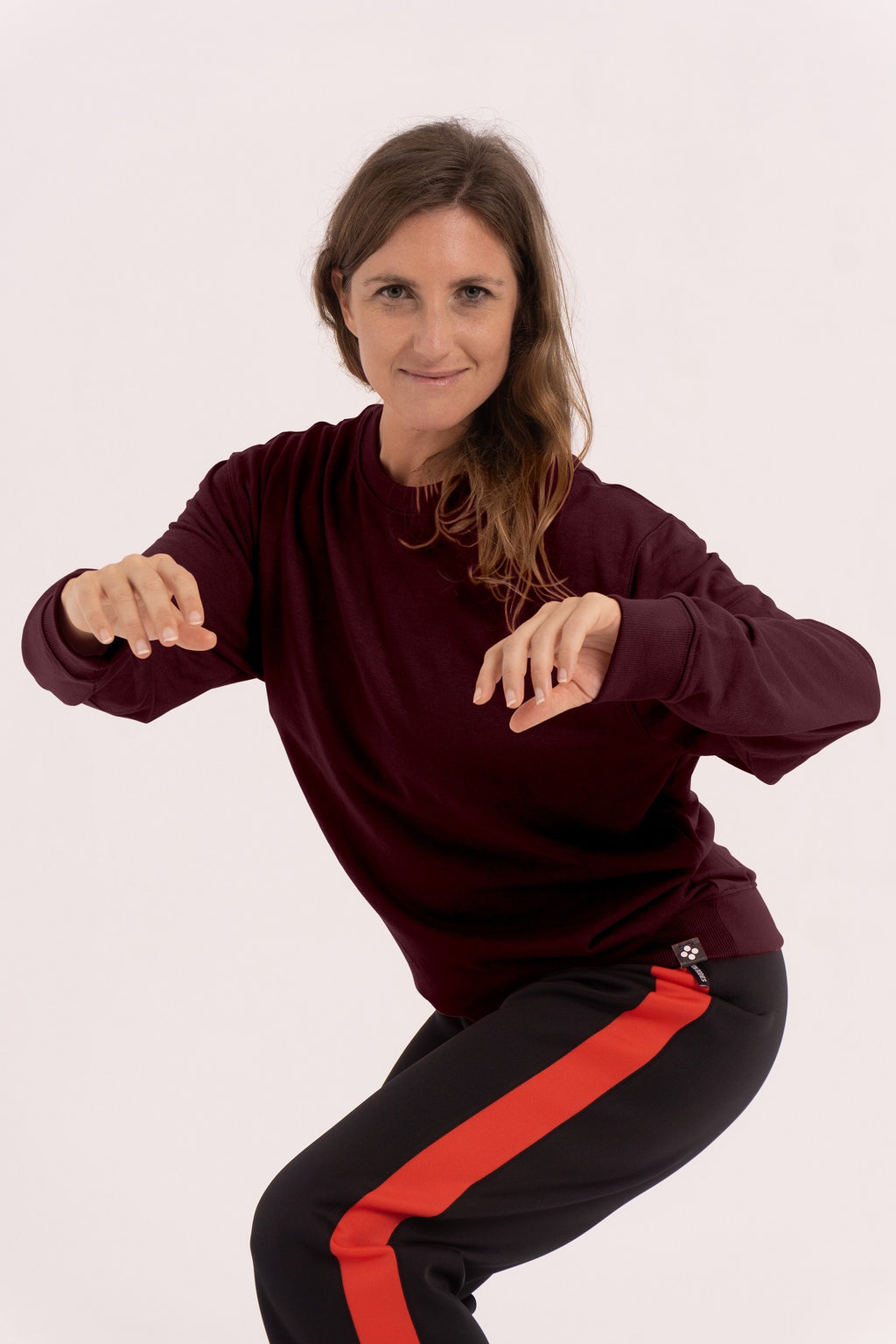 Sudadera sin capucha - Burgundy