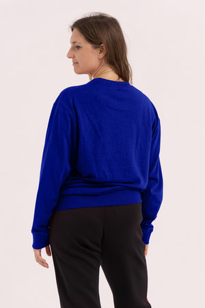 Sweatshirt sans capuche - Bleu Royal