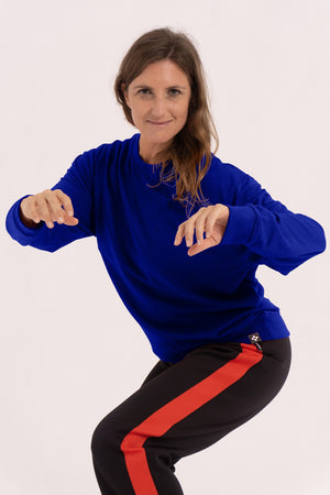Sweatshirt sans capuche - Bleu Royal