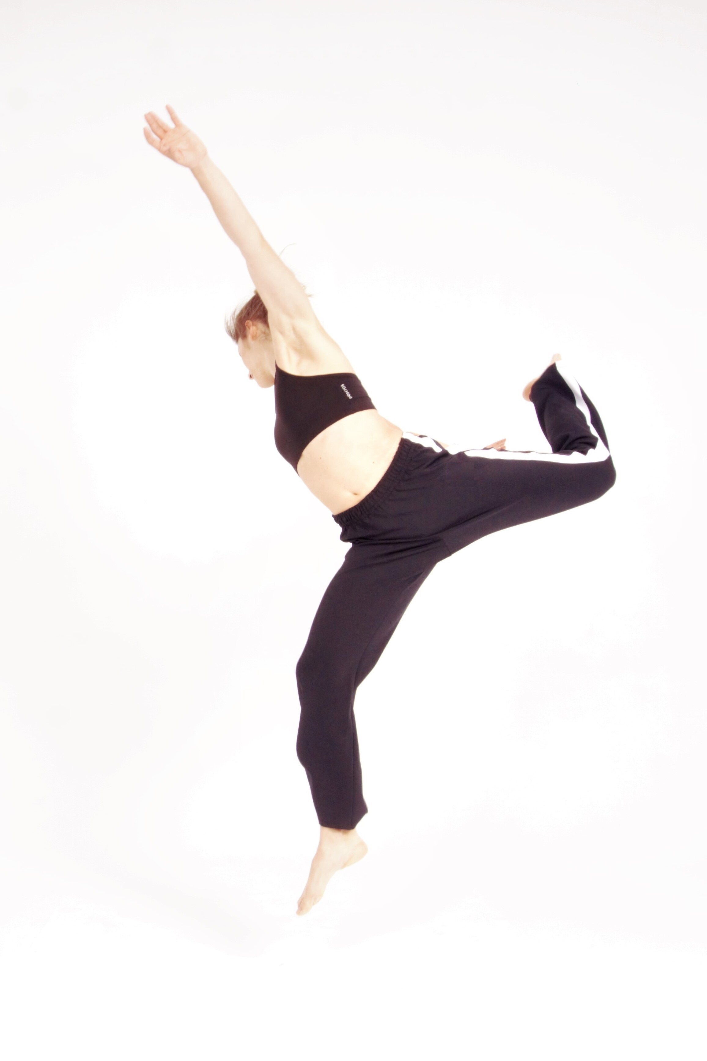 Pantalón de Danza Contemporánea - Negro & Blanco