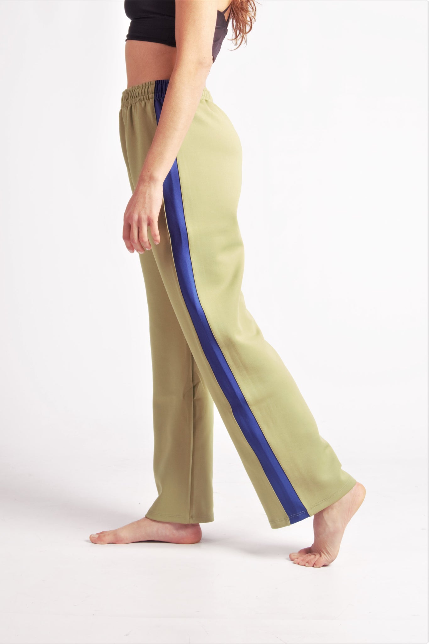 Flying Contemporary Dance Pants - Khaki & Blue